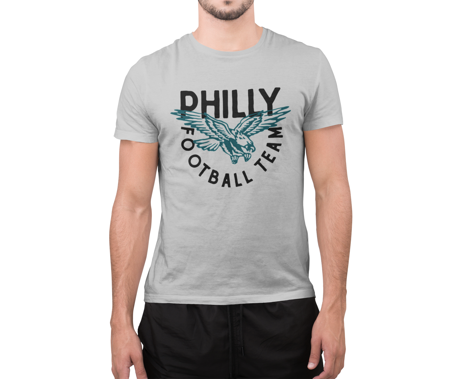 Philly Sports Shirts Eagles Fly Hoodie Grey Heather / L